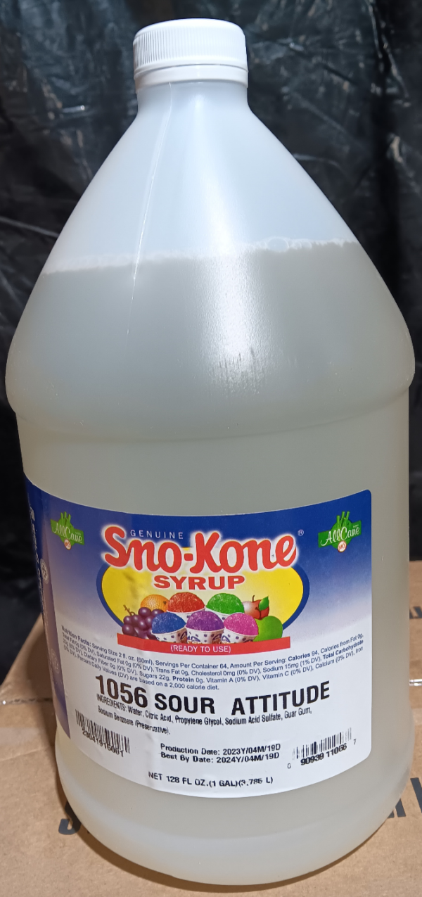 Sno-Kone Syrup- Sour Attitude- Gallion