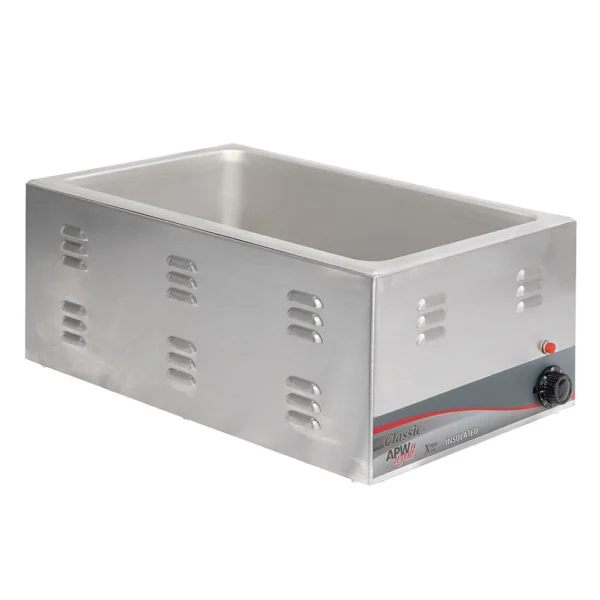 APW W-3VI Countertop Food Warmer - Wet w/ (1) Full Size Pan Wells, 120v