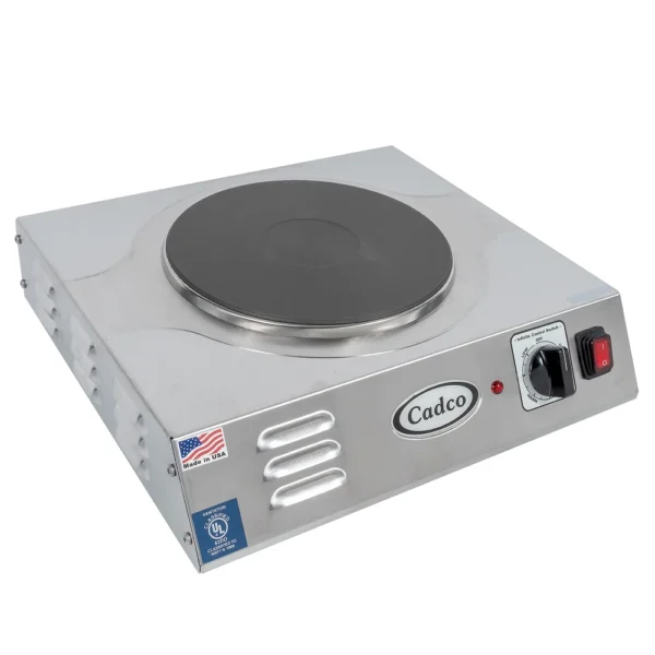 Cadco  Electric Hotplate w/ (1) Burner & Infinite Controls, 220v