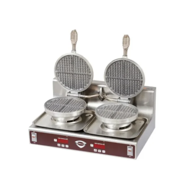 Wells Double Classic American Waffle Maker w/ Cast Aluminum Grids