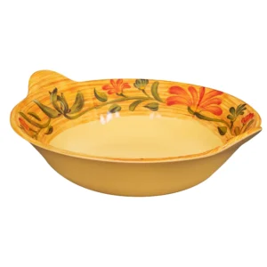 Bowl - 12 1/2" Round Pasta Bowl with 2 qt Capacity, Melamine, Yellow